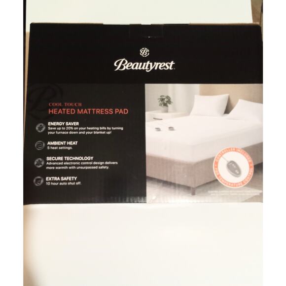 Beauty Rest Cool Touch Heated Mattress Pad Twin Size White - Picture 6 of 7